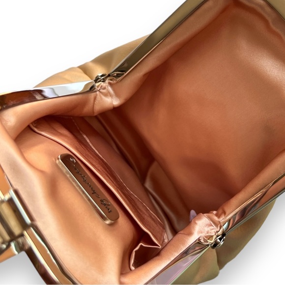 Inge Christopher Satin Beaded Clutch Mini Purse Bow - Picture 11 of 11